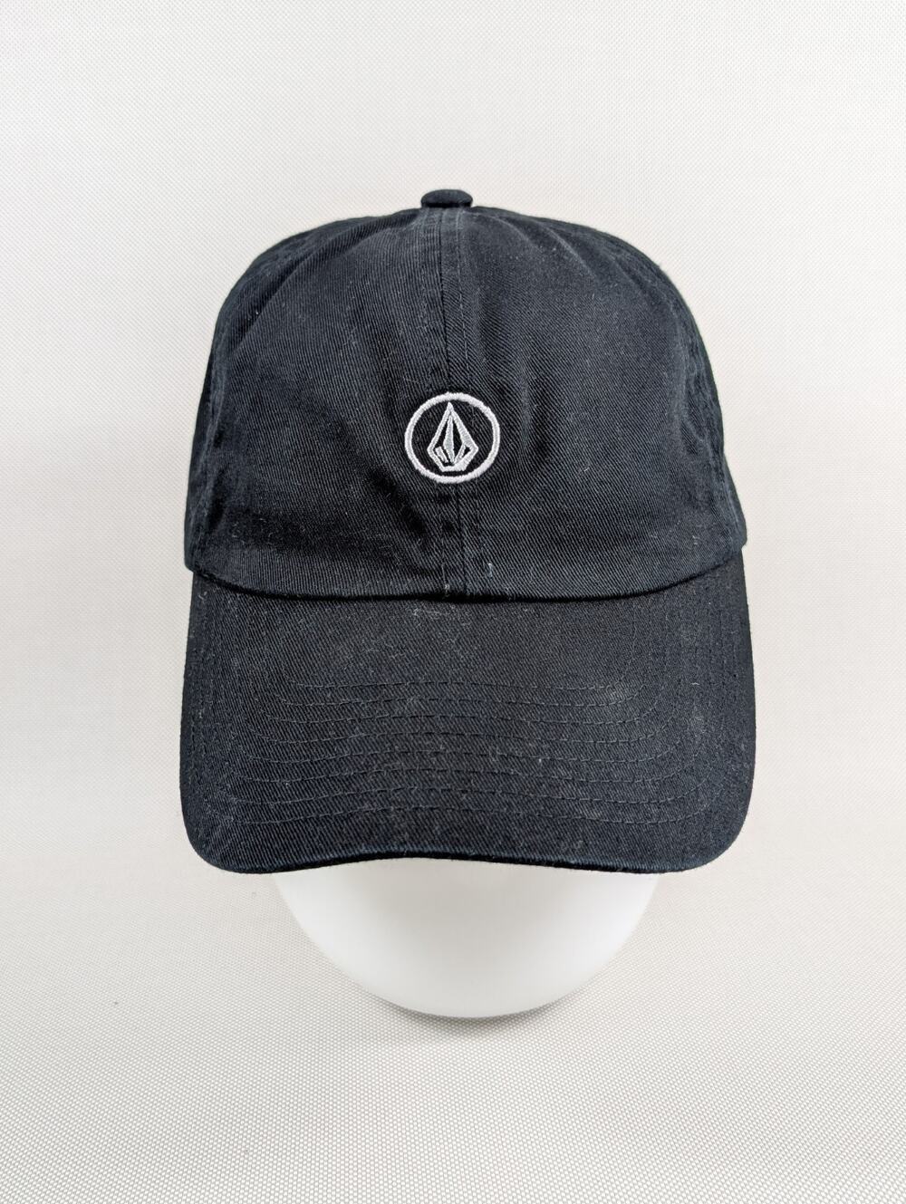Volcom Circle Stone Dad Hat Mens Black Cap Adjustable Athletic Casual One Size